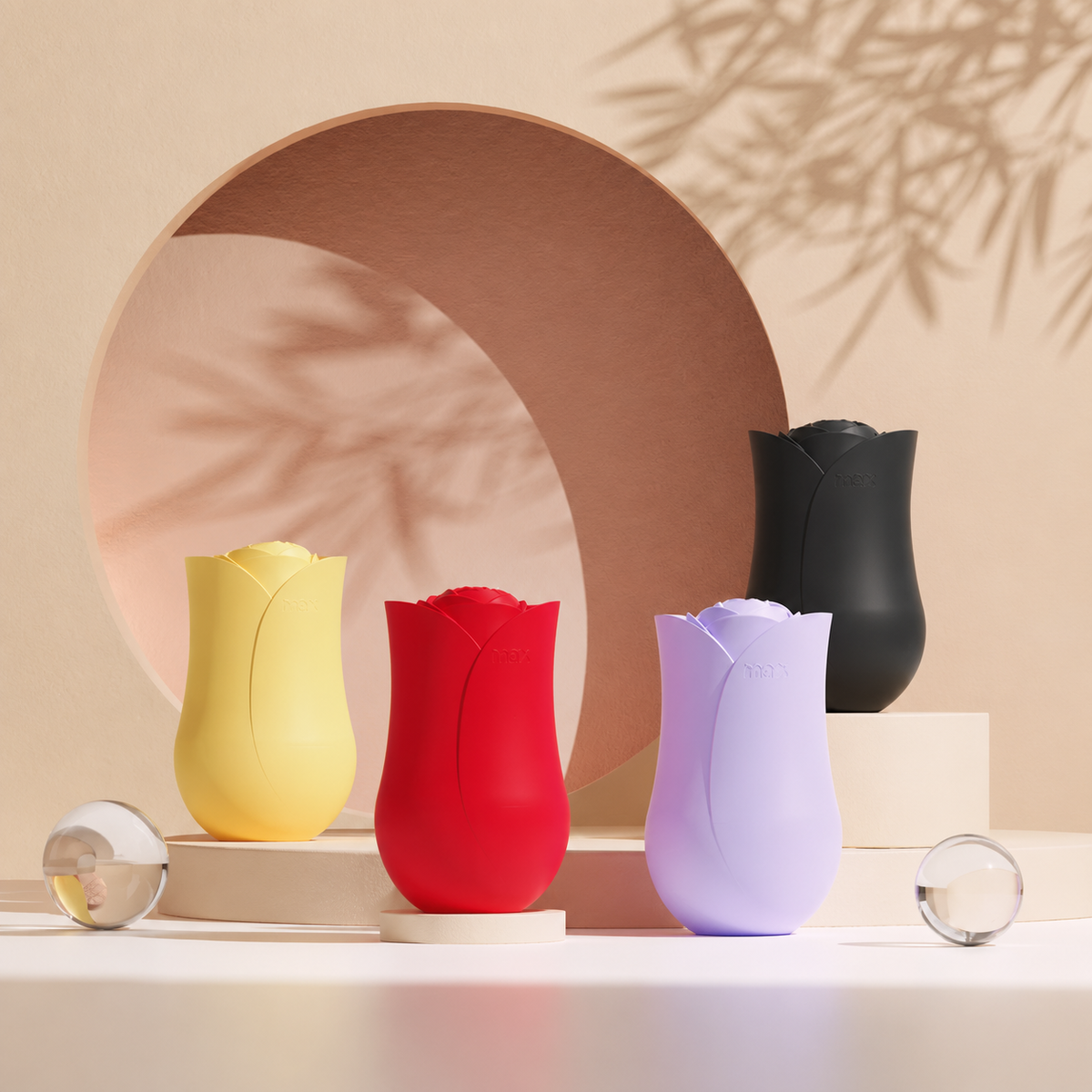 Gesichts-Eisroller im Rosendesign