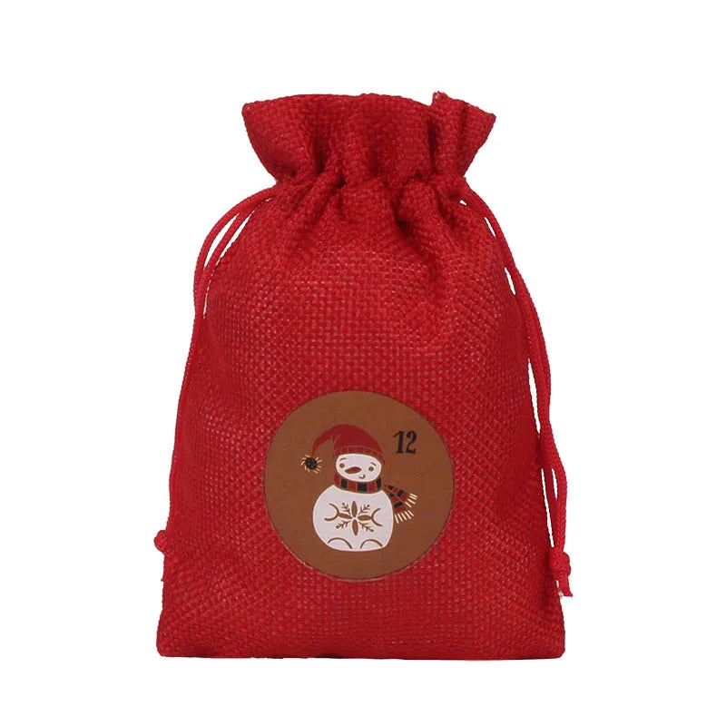 Adventskalender DIY rot und grün