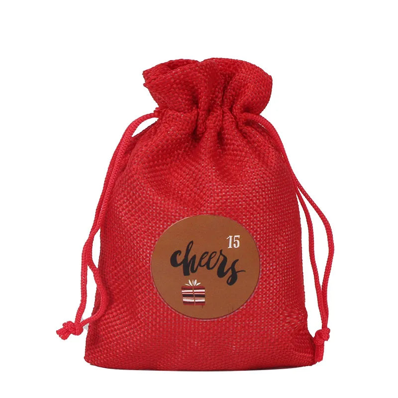 Adventskalender DIY rot und grün