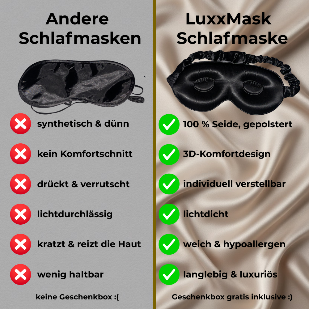 Seidenschlafmaske - LuxxMask
